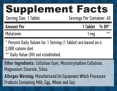 Melatonin 1 mg / 60 Tabs